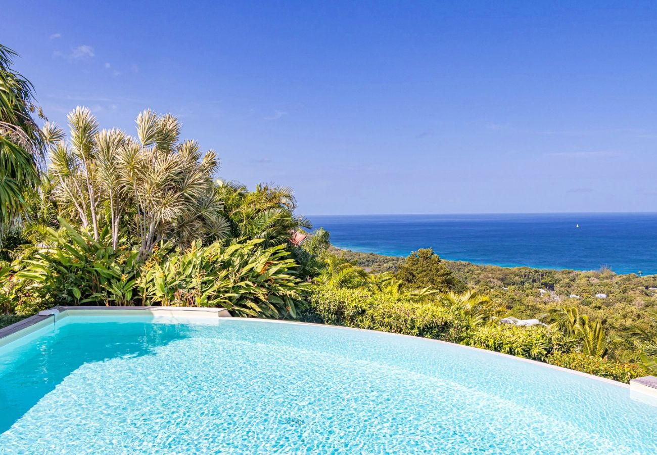Villa in Deshaies - Villa à Deshaies G166A vue mer 3ch piscine