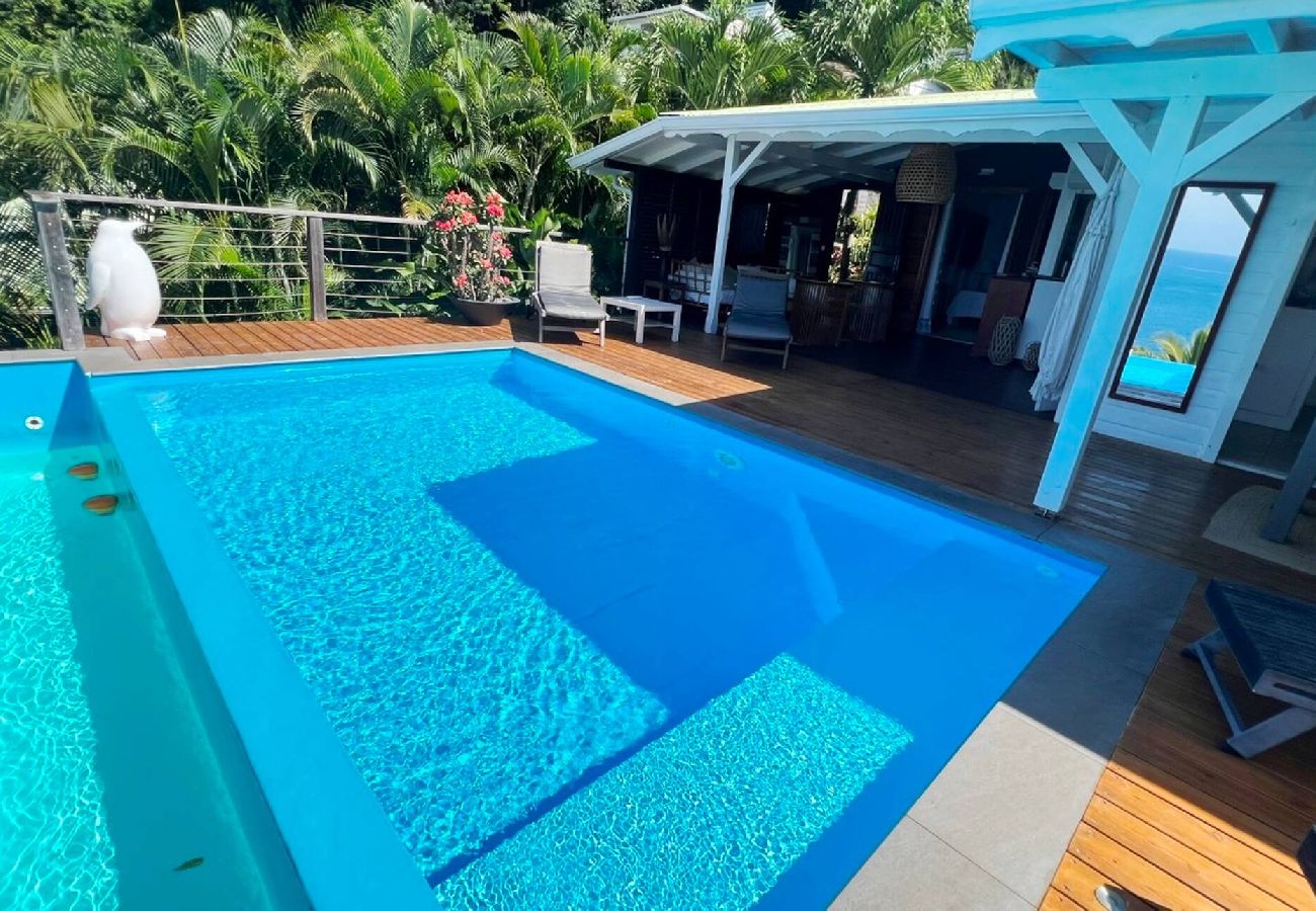 Villa in Deshaies - Villa à Deshaies G099C 2 chambres piscine vue mer