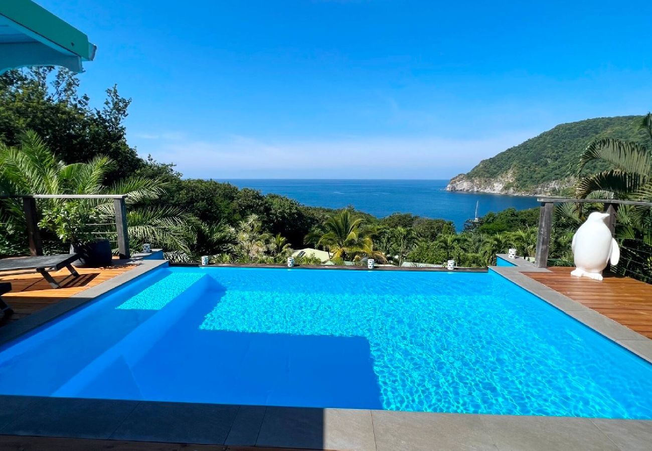 Villa in Deshaies - Villa à Deshaies G099C 2 chambres piscine vue mer