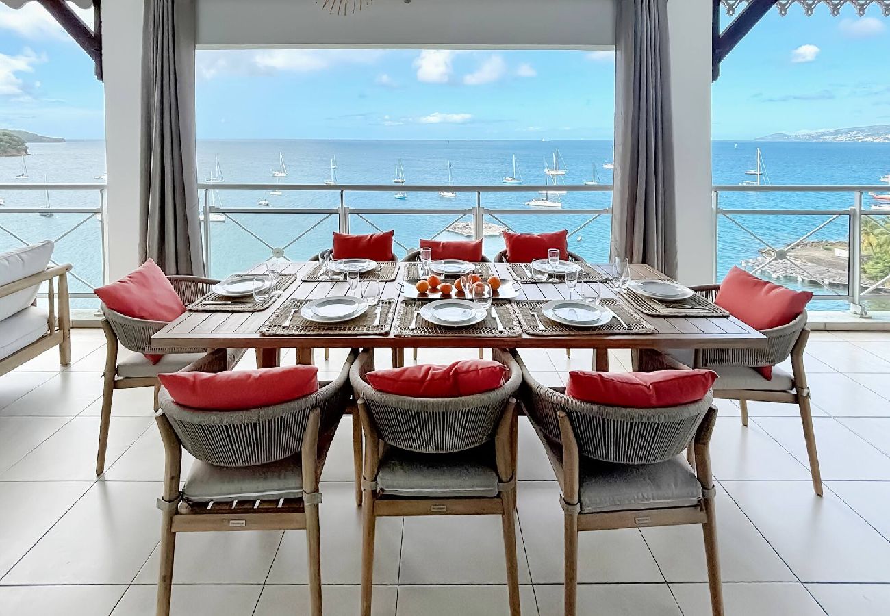 Apartment in Les Trois-Ilets - T5 Le Grand Bleu, vue mer,  plage a 100 mètres