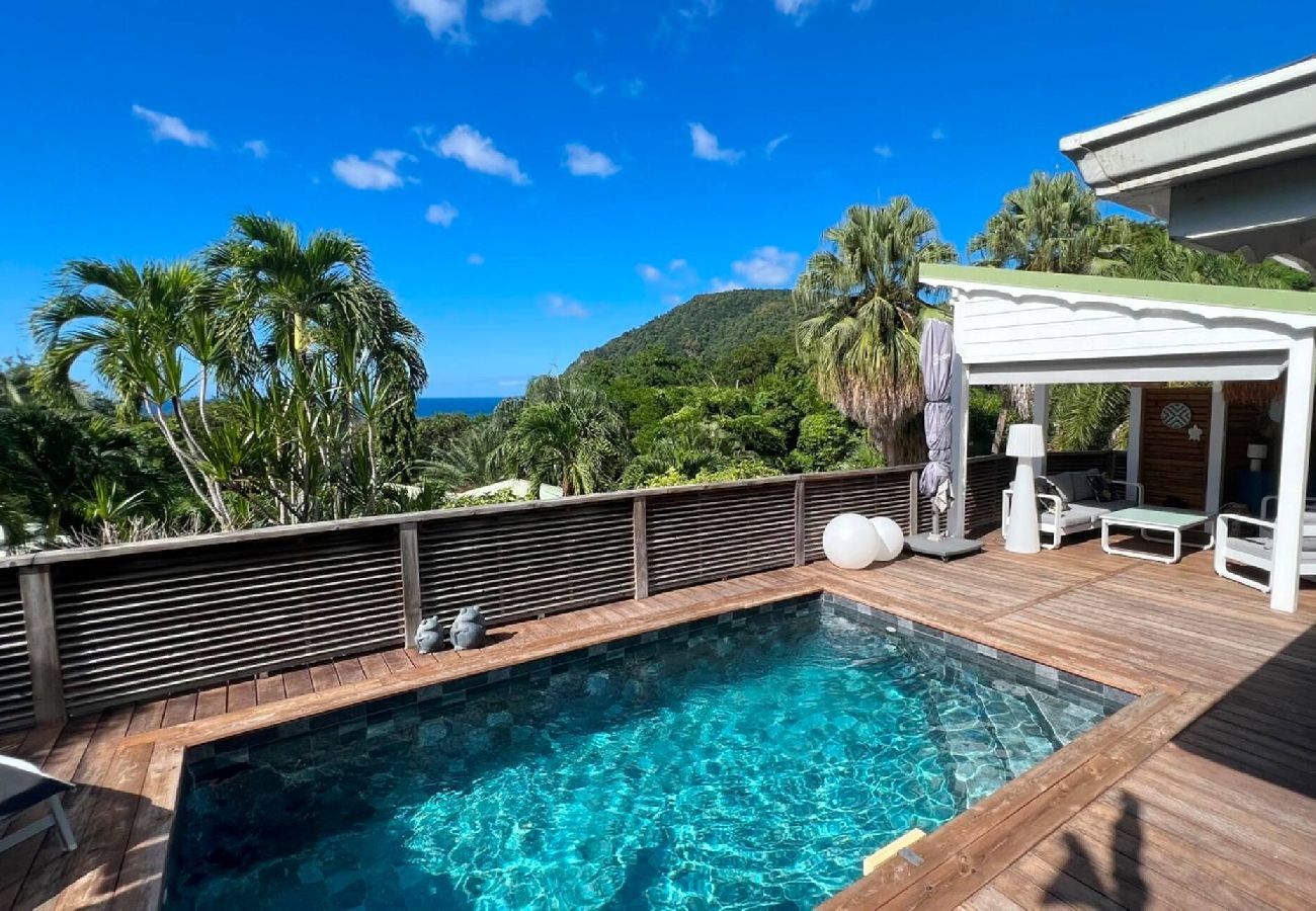 Villa in Deshaies - Villa à Deshaies G128B 3 chambres piscine vue mer