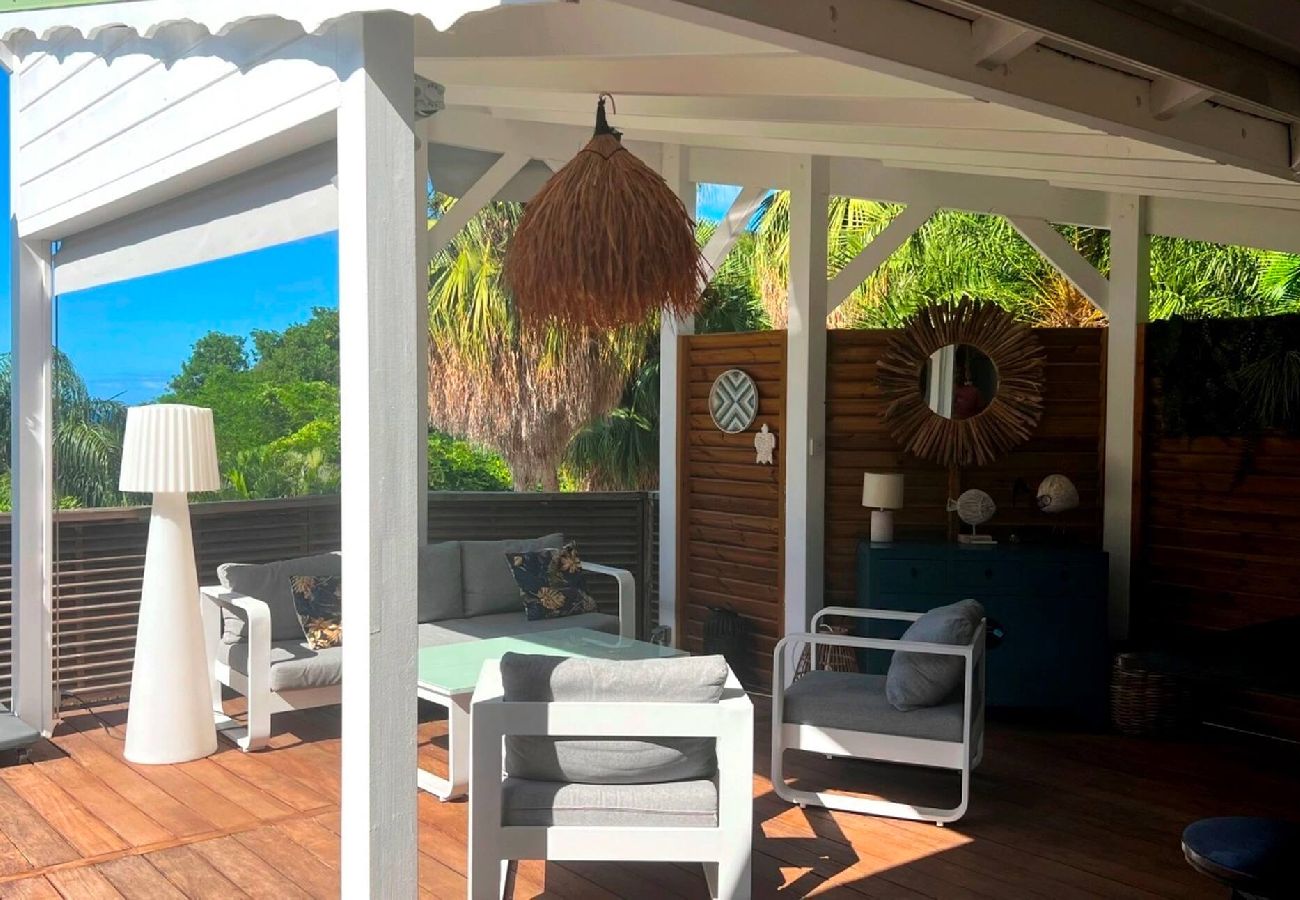 Villa in Deshaies - Villa à Deshaies G128B 3 chambres piscine vue mer