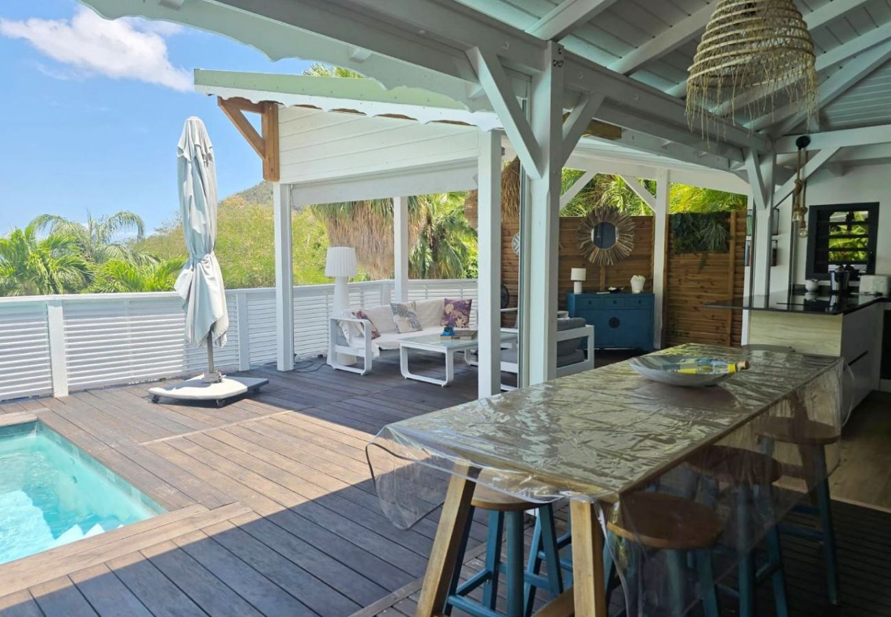 Villa in Deshaies - Villa à Deshaies G128B 3 chambres piscine vue mer