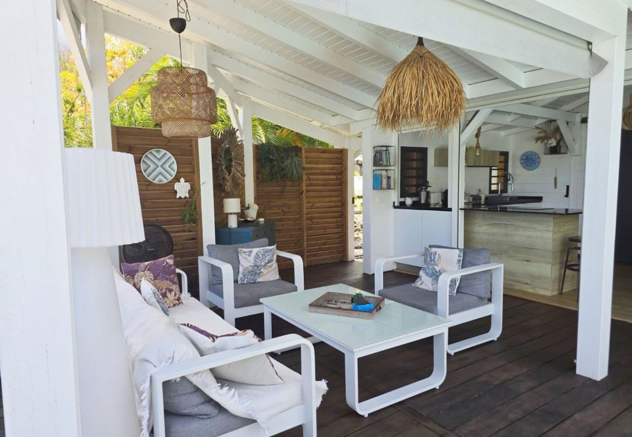 Villa in Deshaies - Villa à Deshaies G128B 3 chambres piscine vue mer