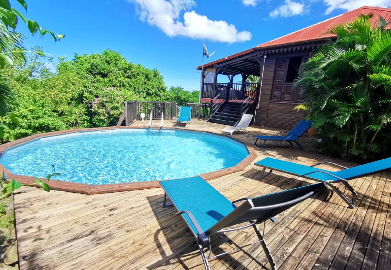 Villa in Deshaies - Villa à Deshaies G199 vue mer 11 pers piscine