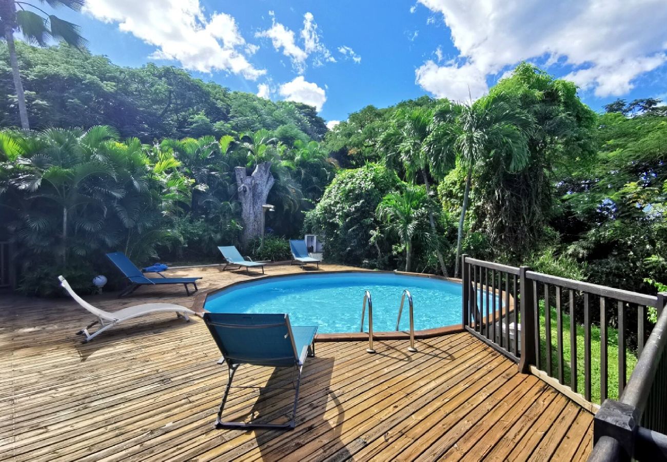 Villa in Deshaies - Villa à Deshaies G199 vue mer 11 pers piscine