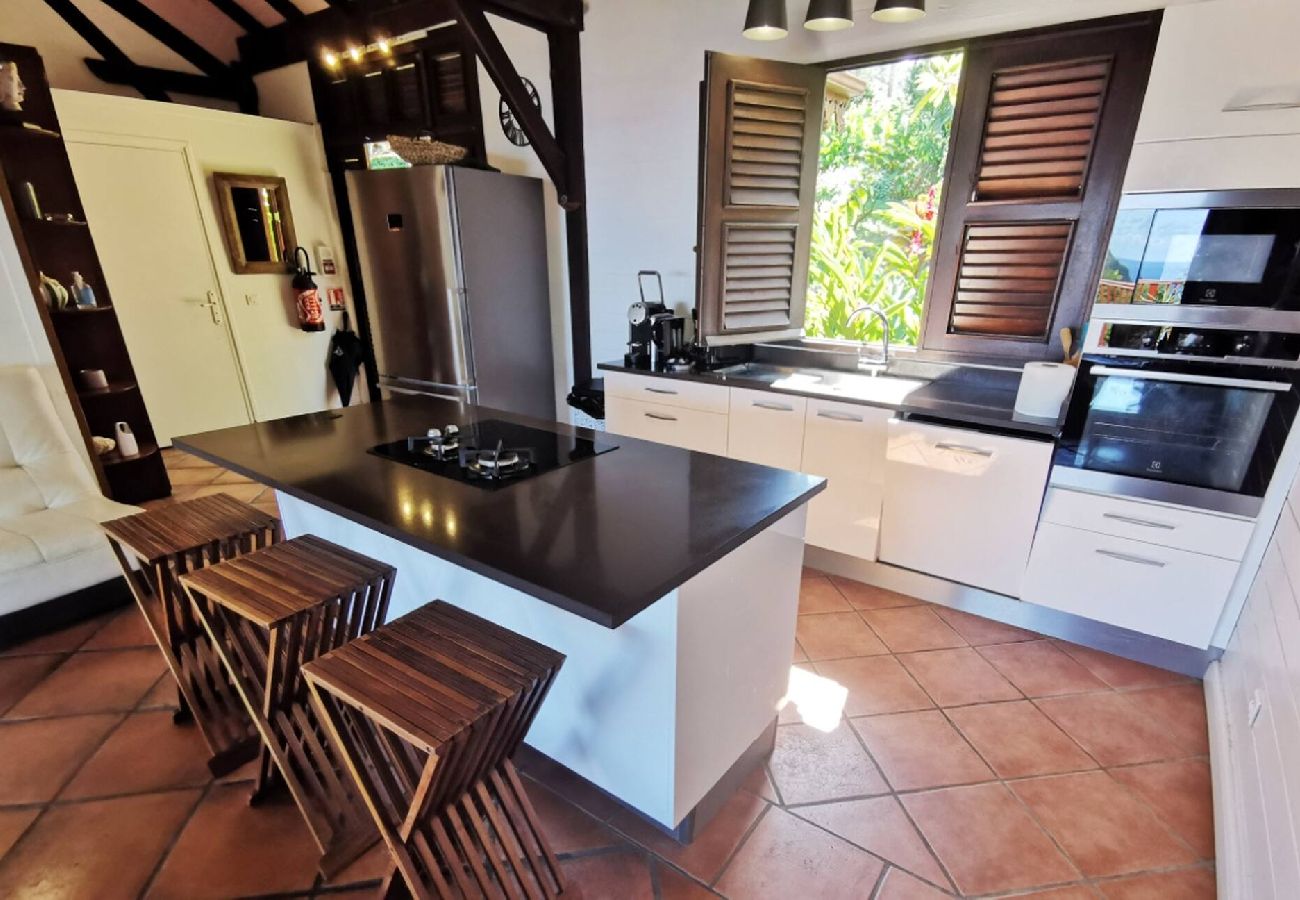Villa in Deshaies - Villa à Deshaies G199 vue mer 11 pers piscine