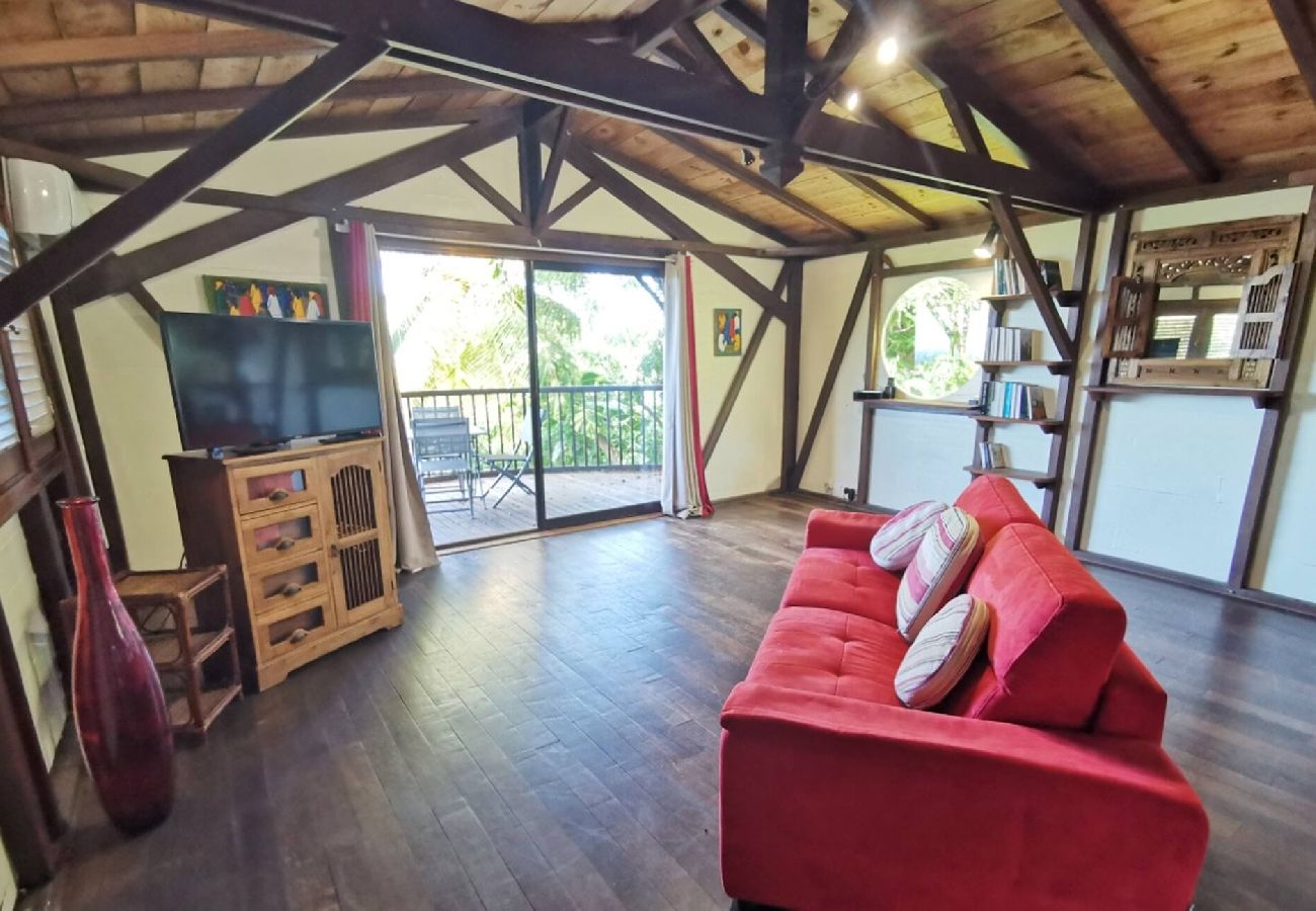 Villa in Deshaies - Villa à Deshaies G199 vue mer 11 pers piscine