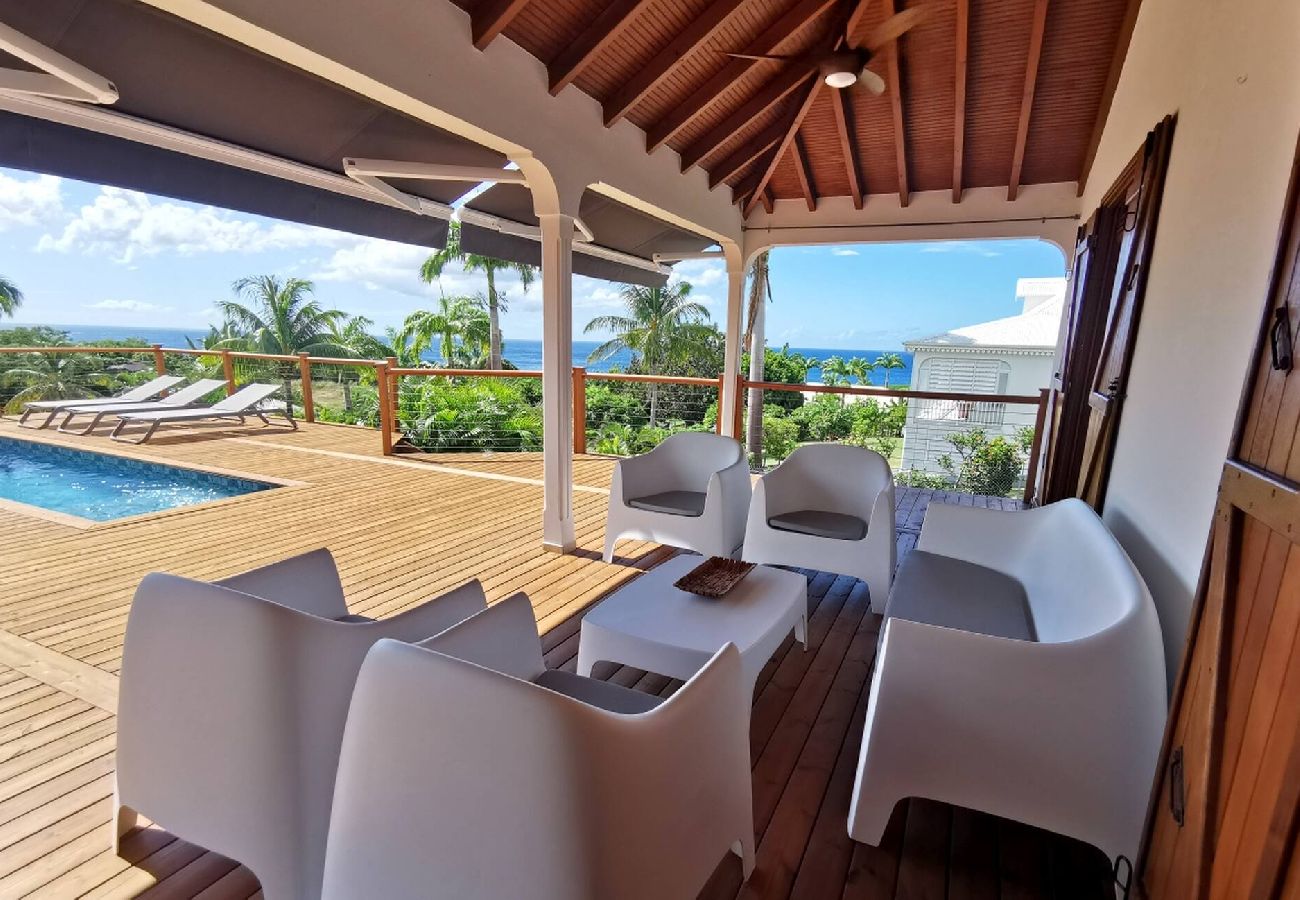 Villa in Deshaies - Villa à Deshaies G209 vue mer 8 pers piscine