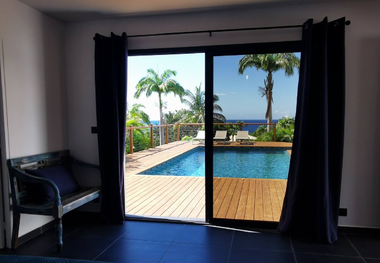 Villa in Deshaies - Villa à Deshaies G209 vue mer 8 pers piscine