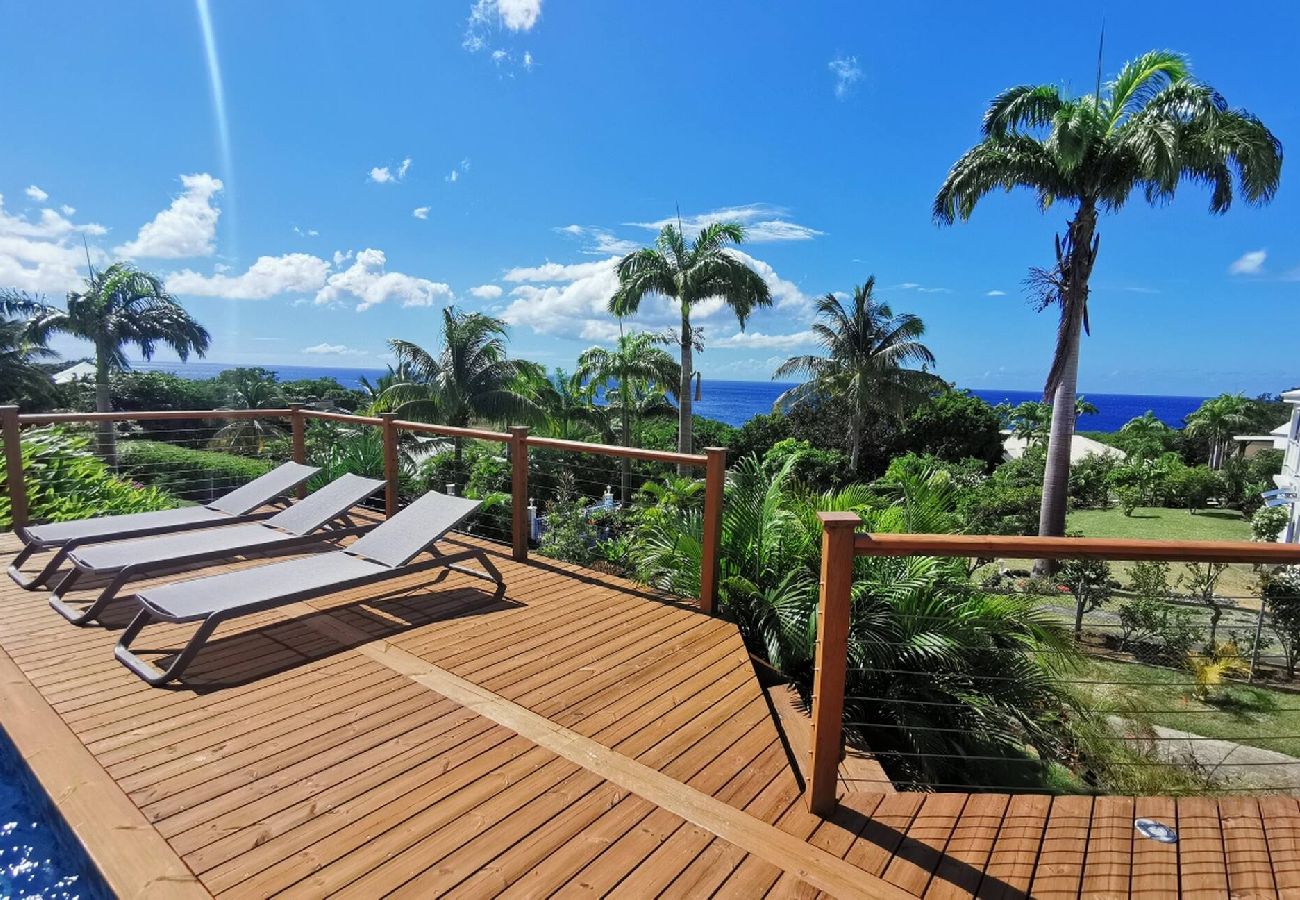Villa in Deshaies - Villa à Deshaies G209 vue mer 8 pers piscine