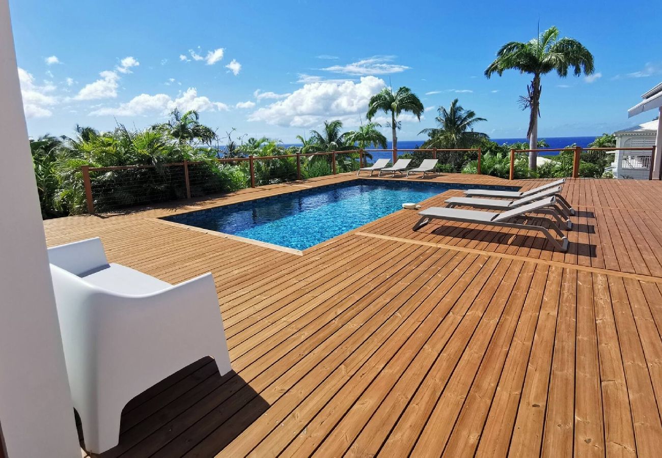 Villa in Deshaies - Villa à Deshaies G209 vue mer 8 pers piscine