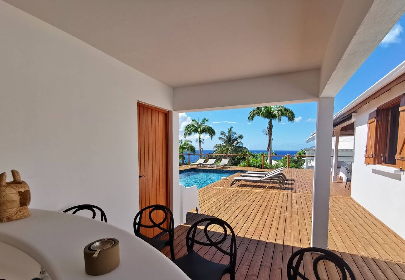 Villa in Deshaies - Villa à Deshaies G209 vue mer 8 pers piscine