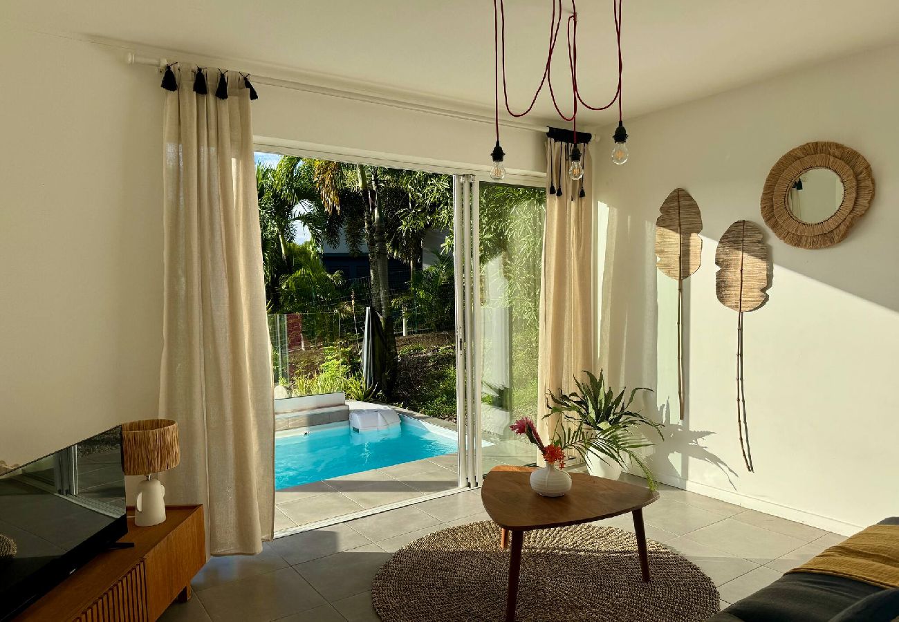 Apartment in Les Trois-Ilets - Apt PITAYA terrasse, vue mer, piscine privée, 2 ch
