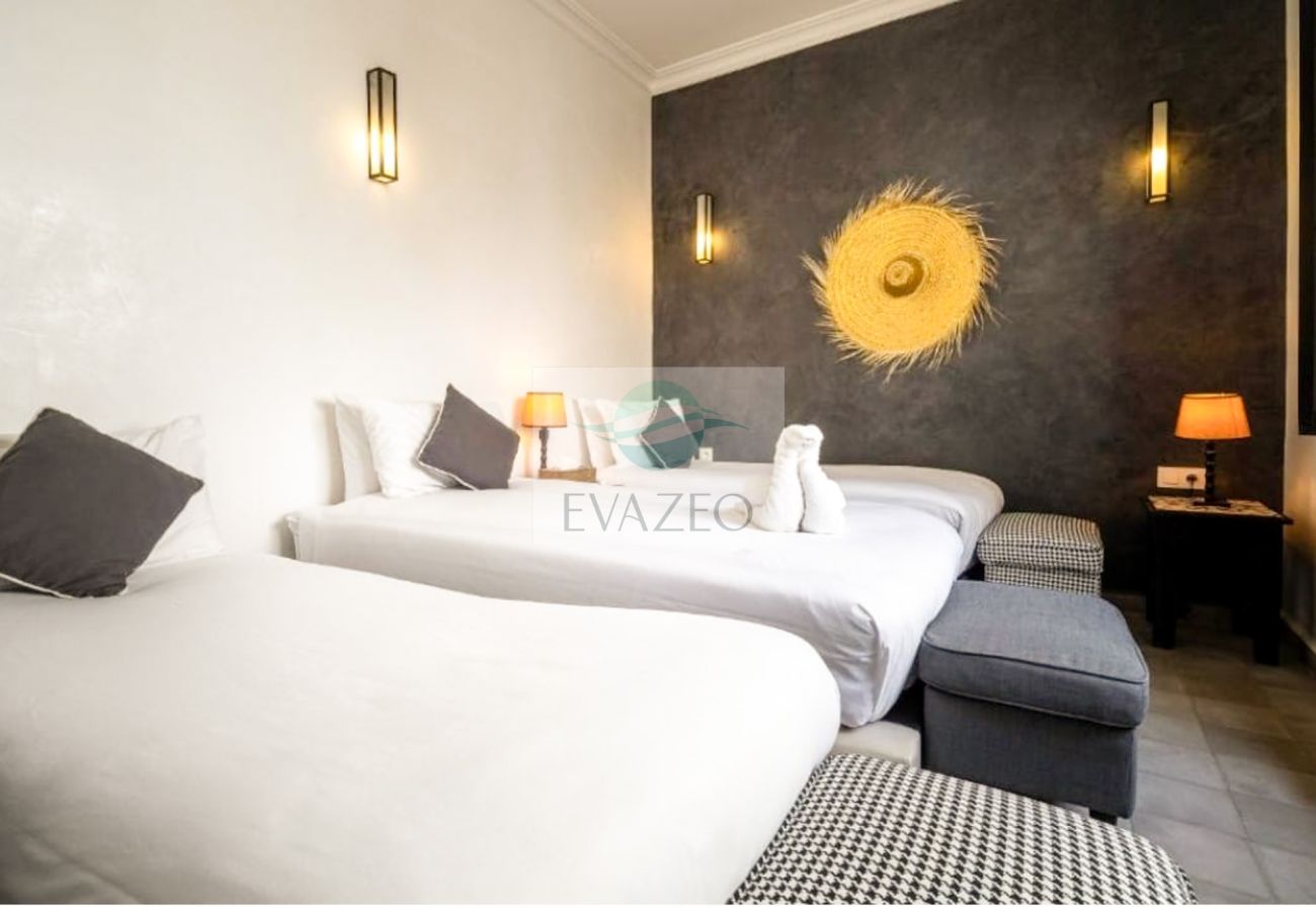 Rent by room in Marrakech - CH SINGLE OU DOUBLE ECO RIAD COME & VA MAR0069F