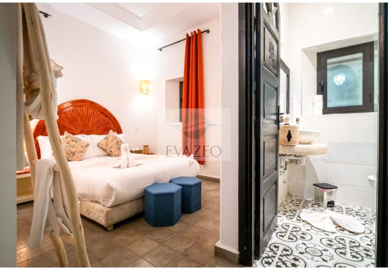 Rent by room in Marrakech - CH SINGLE OU DOUBLE ECO RIAD COME & VA MAR0069F