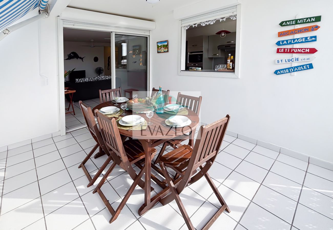 Appartement à Les Trois-Ilets - Appartement Trois Ilets Autentik hm302 2ch vue mer